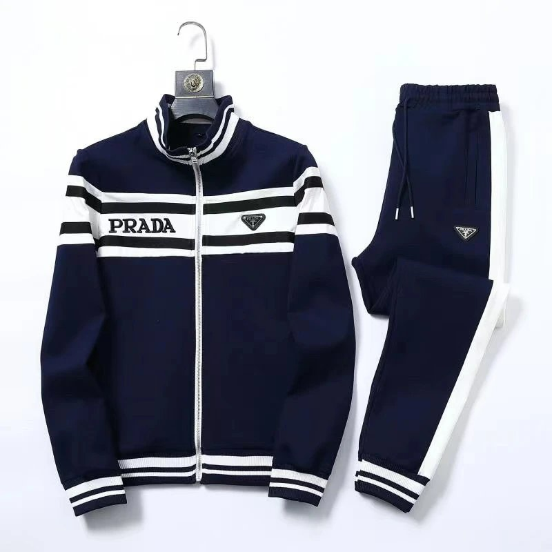 Prada Striped Track Jacket and Pants Set [40 styles]